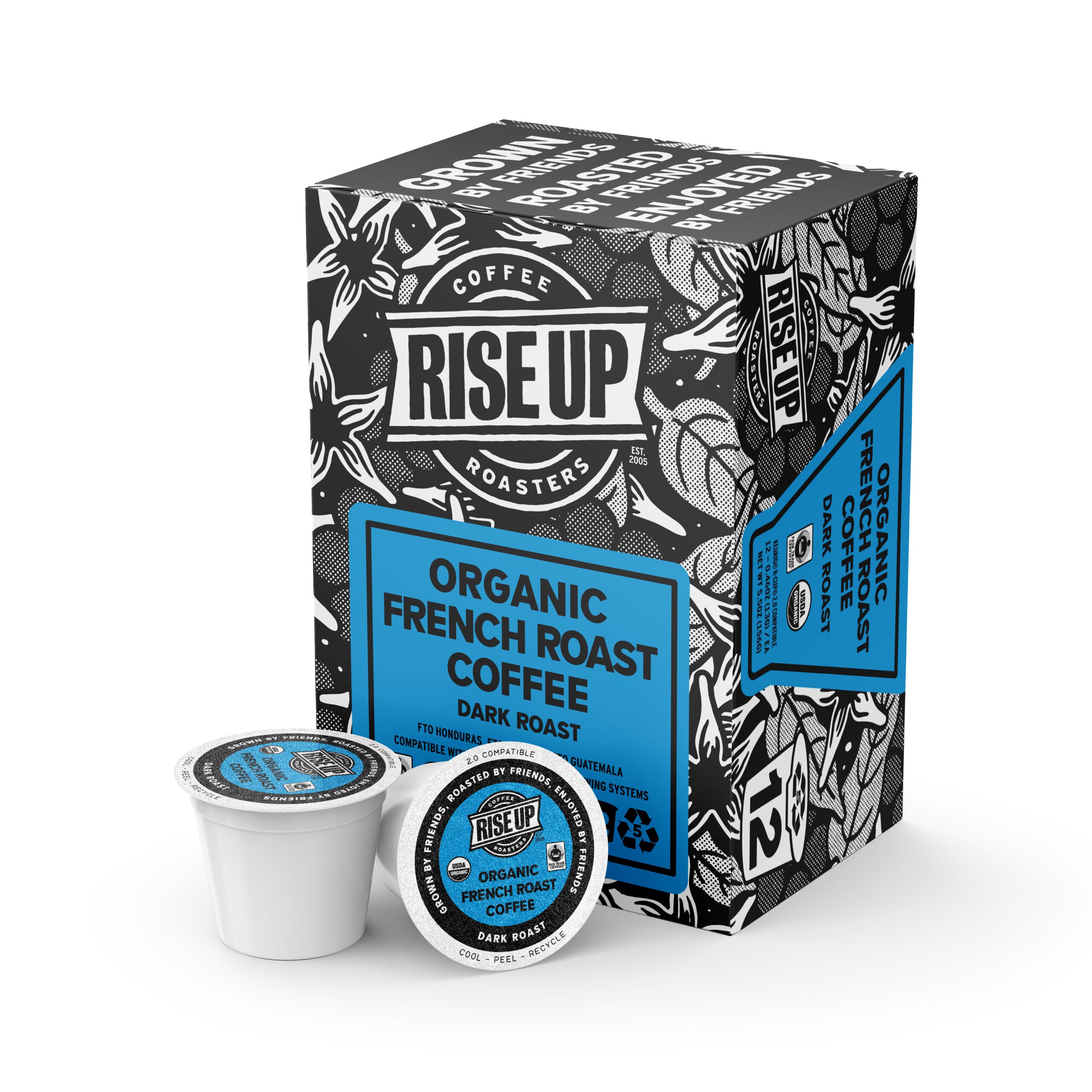 French roast coffee pods best sale